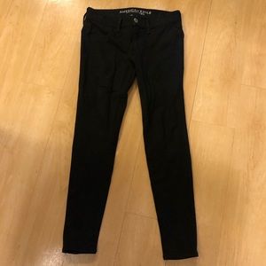 American Eagle super stretch black jeggings
